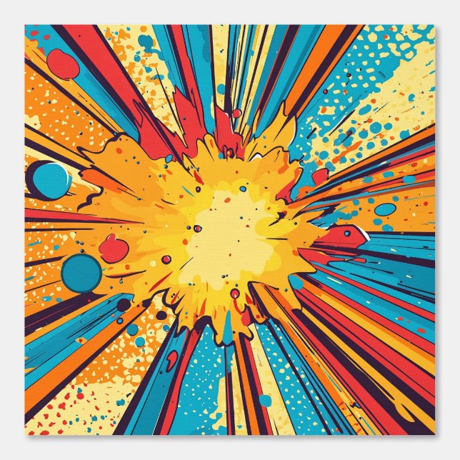 Comic Style Pop Art Explosion (11) Behang (Voorkant)