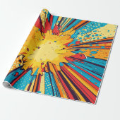 Comic Style Pop Art Explosion (11) Cadeaupapier (Uitgerold)