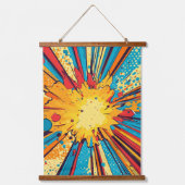 Comic Style Pop Art Explosion (11) Hangend Wandkleed (Voorkant)