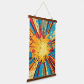 Comic Style Pop Art Explosion (11) Hangend Wandkleed (Gebogen)