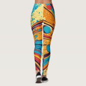 Comic Style Pop Art Explosion (11) Leggings (Achterkant)