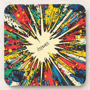 Comic Style Pop Art Explosion (2) Bier Onderzetter