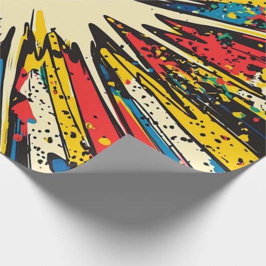 Comic Style Pop Art Explosion (2) Cadeaupapier (Hoek)