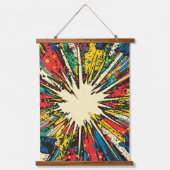 Comic Style Pop Art Explosion (2) Hangend Wandkleed (Voorkant)
