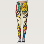 Comic Style Pop Art Explosion (2) Leggings (Voorkant)