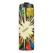 Comic Style Pop Art Explosion (2) Thermosbeker (Voorkant)