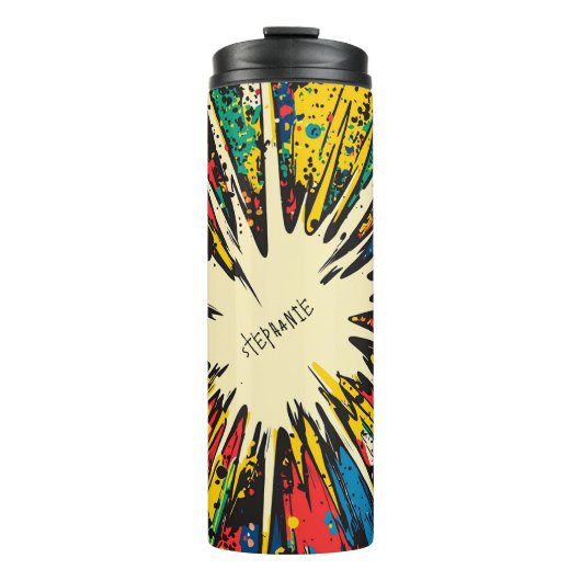 Comic Style Pop Art Explosion (2) Thermosbeker (Voorkant)