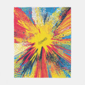 Comic Style Pop Art Explosion (3) Fleece Deken (Voorkant)