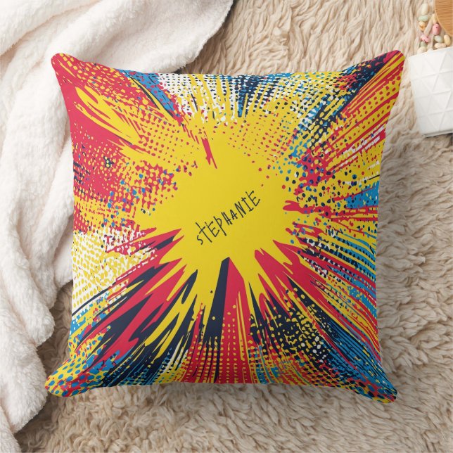 Comic Style Pop Art Explosion (3) Kussen (Deken)