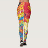 Comic Style Pop Art Explosion (3) Leggings (Achterkant)