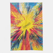 Comic Style Pop Art Explosion (3) Theedoek (Verticaal)