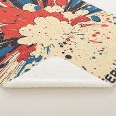 Comic Style Pop Art Explosion (4) Sherpa Deken (3/4)