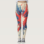 Comic Style Pop Art Explosion (5) Leggings (Voorkant)
