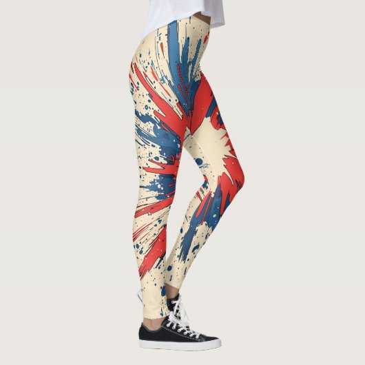 Comic Style Pop Art Explosion (5) Leggings (Rechts)