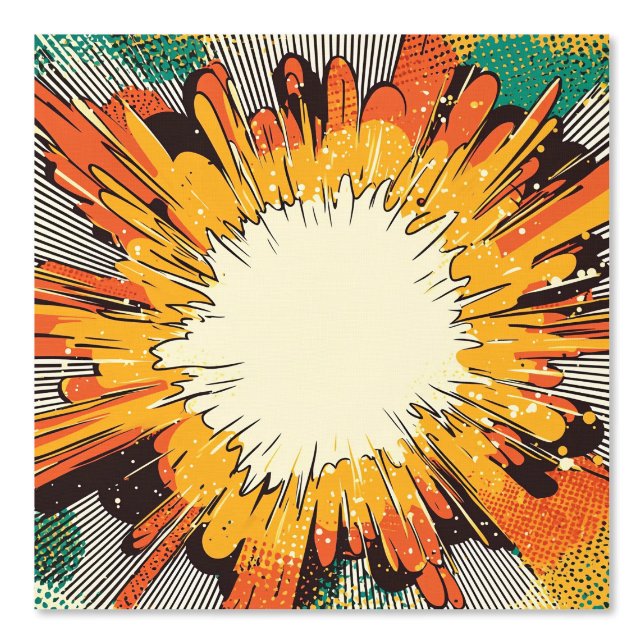 Comic Style Pop Art Explosion (6) Behang (Voorkant)