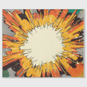Comic Style Pop Art Explosion (6) Cadeaupapier (Vlak)