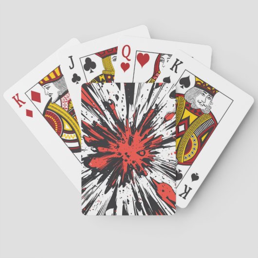 Comic Style Pop Art Explosion (7) Pokerkaarten (Achterkant)