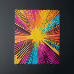 Comic Style Pop Art Explosion (9) Wandkleed<br><div class="desc">Een gedurfd en dynamisch explosiewandtapijt in comic-stijl,  geïnspireerd op klassieke pop art. Met levendige bursts,  halftone stippen en explosieve energie in levendige blauw,  geel,  paarse-roze en zwarte tinten,  vangt dit kunstwerk het retro-stripgevoel met een eigentijdse twist. Ideaal voor leuke,  energieke thema’s die aandacht en nostalgie vragen.</div>