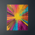 Comic Style Pop Art Explosion (9) Wandkleed<br><div class="desc">Een gedurfd en dynamisch explosiewandtapijt in comic-stijl, geïnspireerd op klassieke pop art. Met levendige bursts, halftone stippen en explosieve energie in levendige blauw, geel, paarse-roze en zwarte tinten, vangt dit kunstwerk het retro-stripgevoel met een eigentijdse twist. Ideaal voor leuke, energieke thema’s die aandacht en nostalgie vragen.</div>