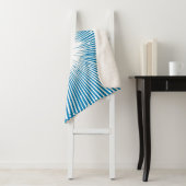 Comic Style Pop Art Explosion - Blauw en Wit Sherpa Deken (In situ)