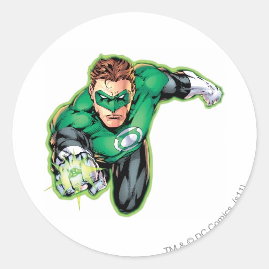 Comic Style — Ring vooraan Ronde Sticker (Voorkant)
