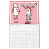 Comic Style Robots Maandelijkse kalender 2015 (Feb 2027)