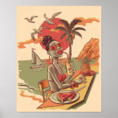 Comic Style Summer Vibes Poster (Voorkant)