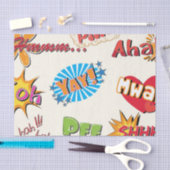 Comic Style Super Hero Girly Design Tissuepapier (Craft)