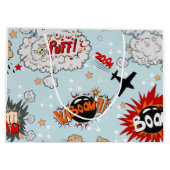 Comic Style Super Hero-ontwerp Large Cadeautasje (Achterkant)