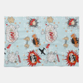 Comic Style Super Hero-ontwerp Theedoek (Horizontaal)