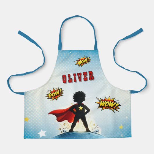 Comic Style Superhero Boy's Name  Schort (Voorkant)