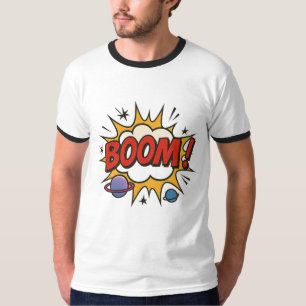 Comic Style T-Shirt – Retro Pop Art Explosie T-shi