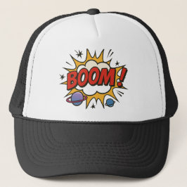 Comic Style Trucker Hat – Retro Pop Art Explosion Trucker Pet