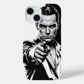 Comic Style Virile Man Case-Mate iPhone Case (Achterkant)