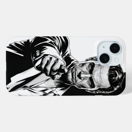 Comic Style Virile Man Case-Mate iPhone Case (Achterkant (horizontaal))