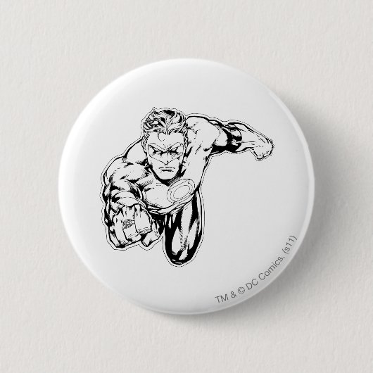 Comic Style, vooraan, zwart en wit Ronde Button 5,7 Cm (Voorkant)