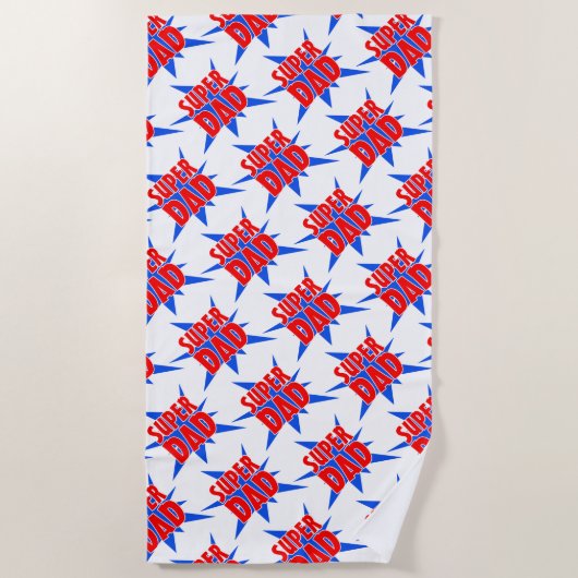  Comic Super Pap Vaderdag Strandlaken (Voorkant)