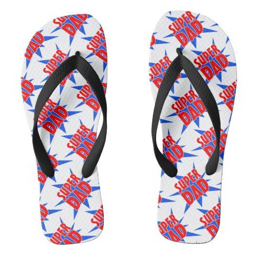  Comic Super Pap Vaderdag Teenslippers (Voetbed)