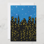 Comic Superheld Birthday Uitnodiging (Achterkant)