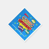 Comic Superhero Strip 00th Verjaardagsfeest Servet (Hoek)