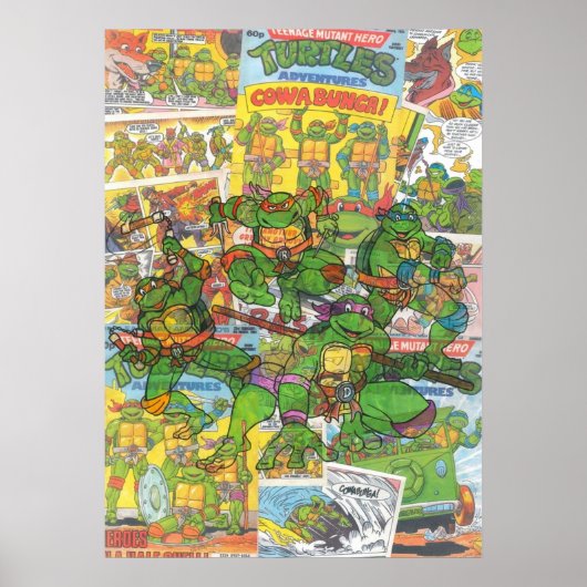 Comic Teenage Mutant Hero Turtles Poster (Voorkant)