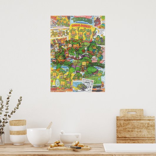  Comic Teenage Mutant Hero Turtles Poster (Keuken)