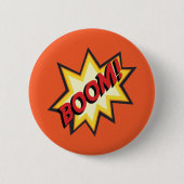 Comic Text "Boom" Button Badge (Voorkant)