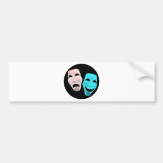 Comic Theater-maskers Bumpersticker