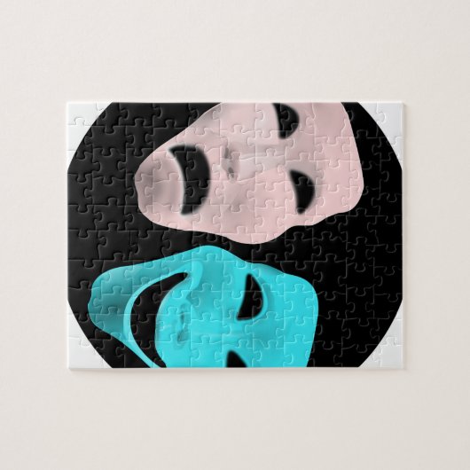 Comic Theater-maskers Legpuzzel (Horizontaal)