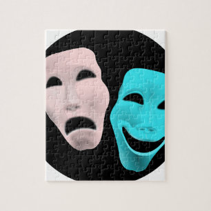 Comic Theater-maskers Legpuzzel