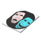 Comic Theater-maskers Notitieblok (Linkerzijde)