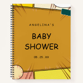 Comic Thema Baby Shower Cadeau Lijst Notitieboek