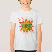 Comic Theme 3rd Happy Birthday Daughter Kleurrijk Tri-Blend Shirt (Voorkant)