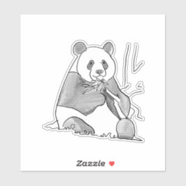 Comic tone Panda Sticker